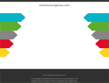 Tablet Screenshot of christiansonglyrics.com
